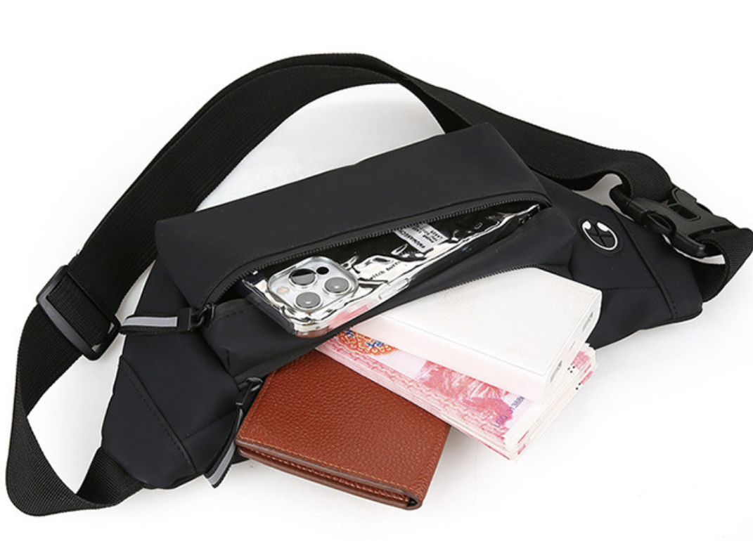 פאוץ' אופנתי עמיד למים dropshipping small waterproof crossbody bag black faux leather with zip opening