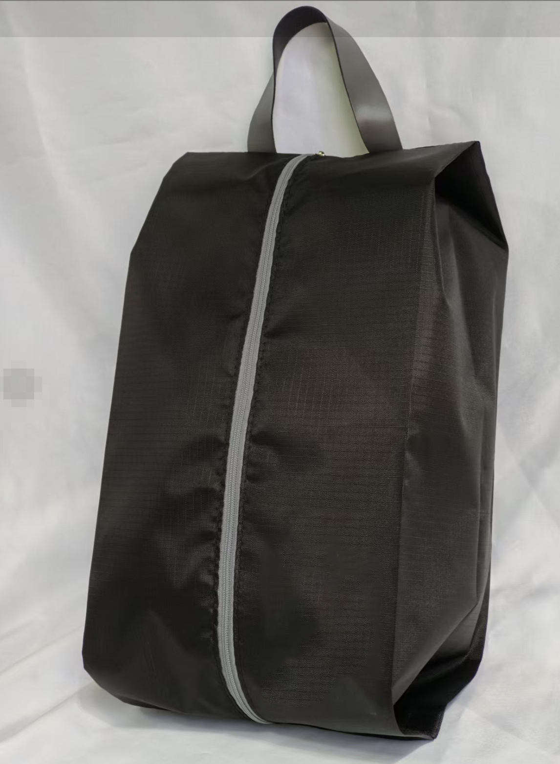 Moisture resistant shoe and clothing storage bag by AB-28 in black polyester cube shape with zipper