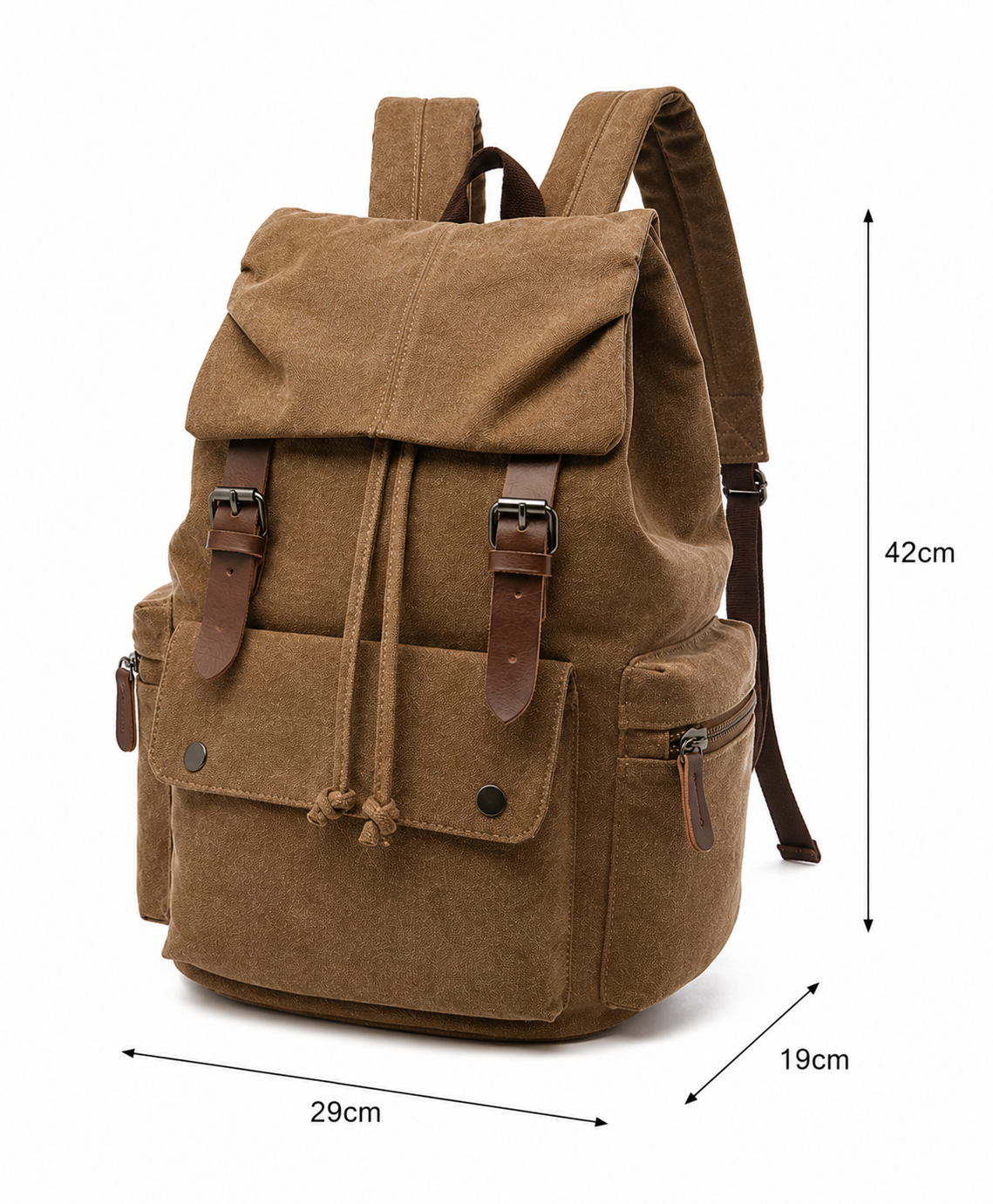 Canvas Laptop Backpack – 15 Inch, 20–35L Capacity