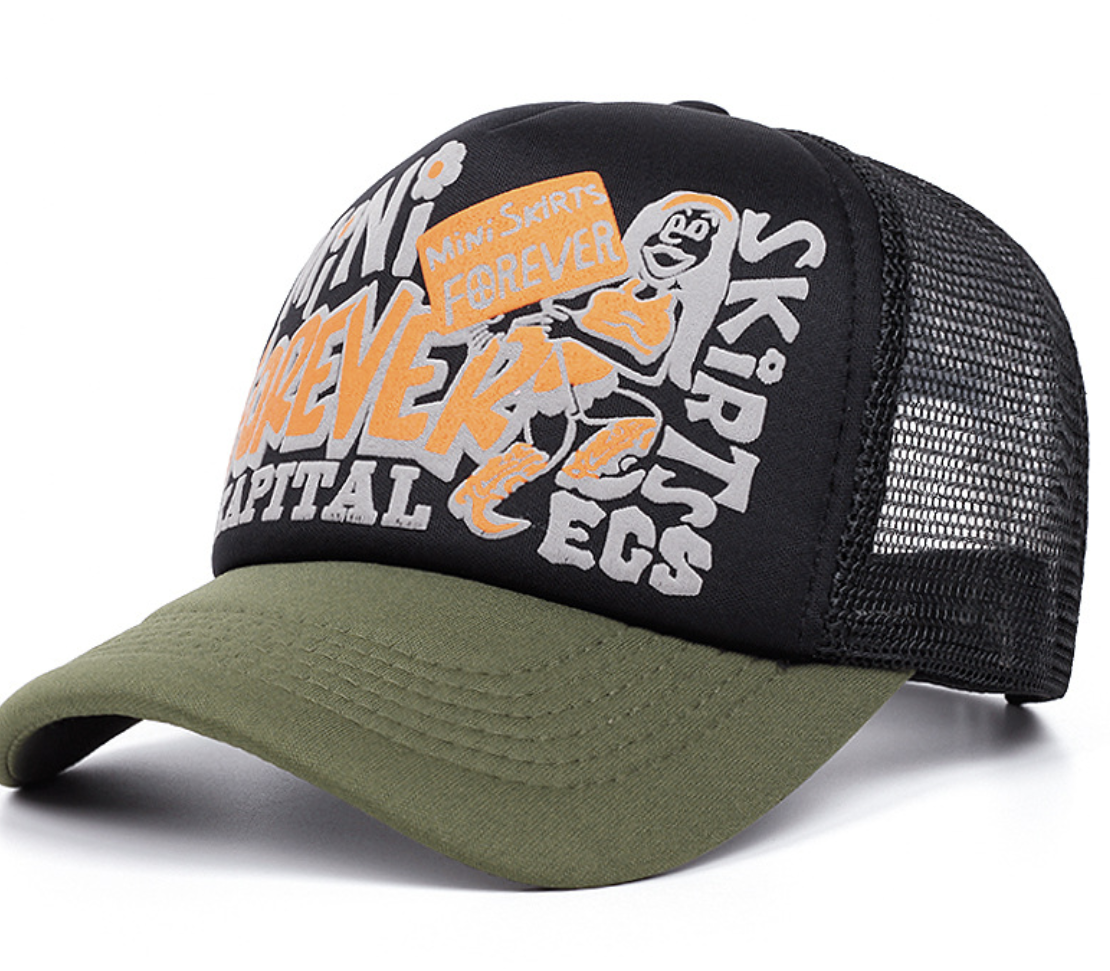 Baseball Cap with American-Style Color Blocking
