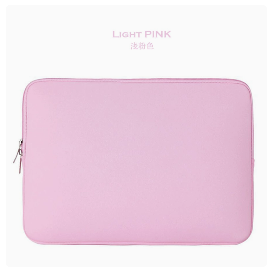 נרתיק לפטופ קל במיוחד ועמיד AB-28 laptop sleeve light pink with shock absorbing foam lining for daily carry