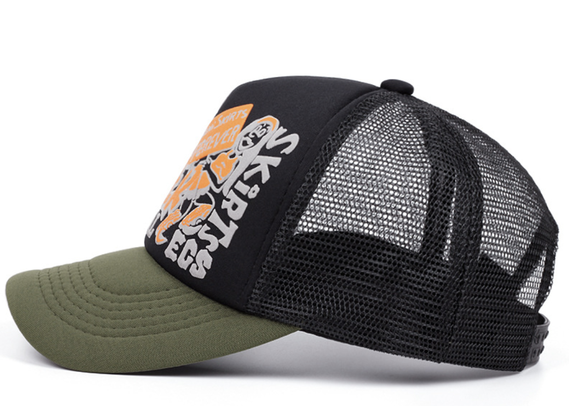 Baseball Cap with American-Style Color Blocking