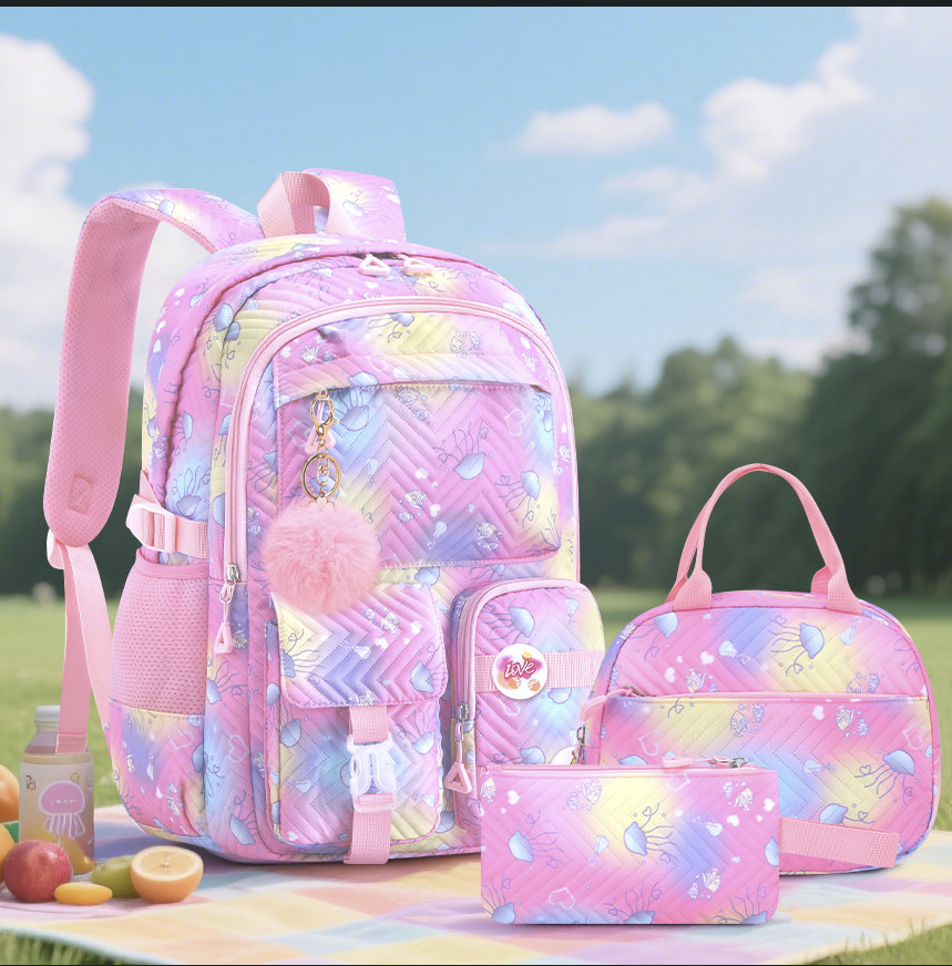 Kids 3 piece school backpack set