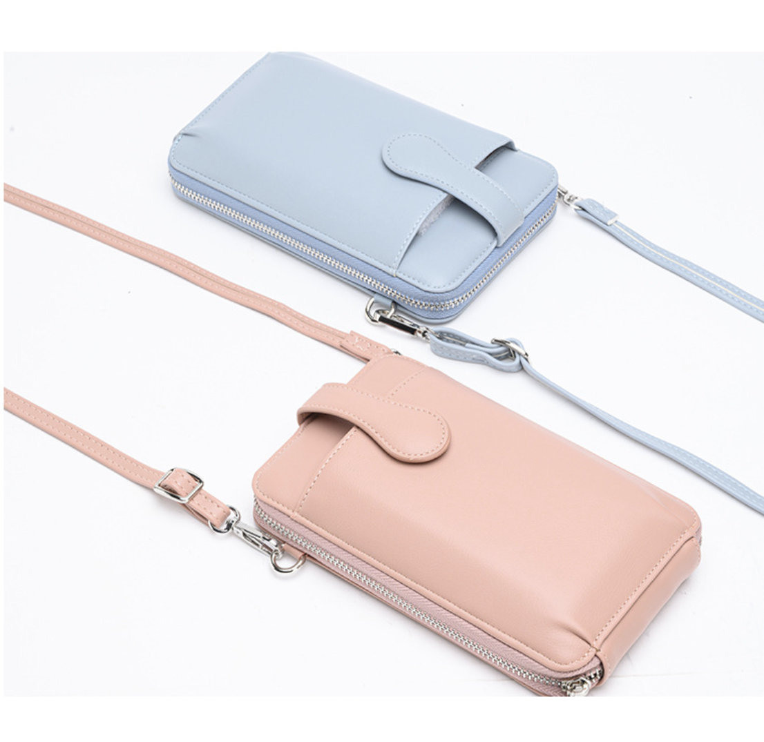 Small Square Faux Leather Crossbody Bag