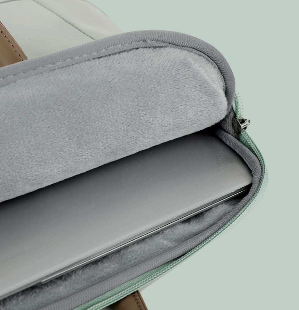 Waterproof laptop business bag by AB-28 in light gray with Oxford fabric and polyester lining