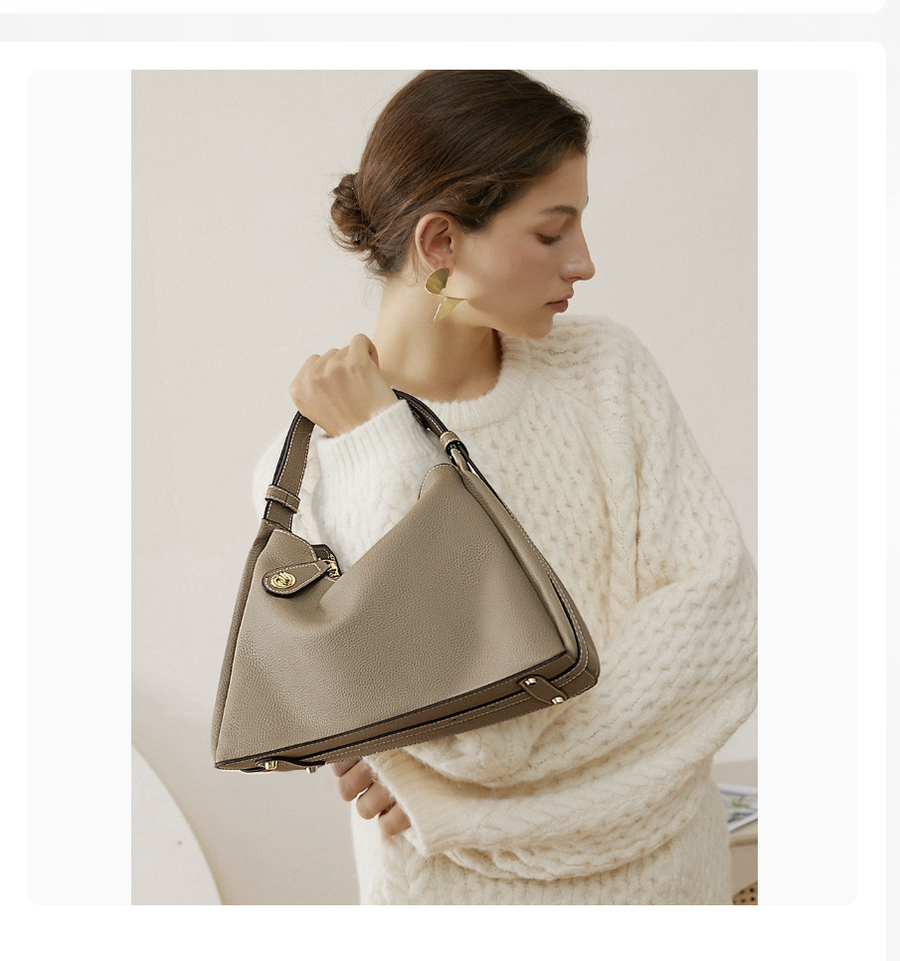 Womens genuine leather shoulder bag