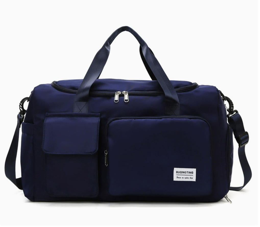Unisex sports bag AB-28 in navy with Oxford fabric and wet dry separation compartments