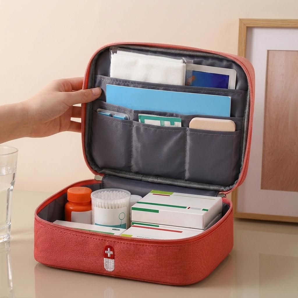 Portable First Aid Storage Bag for Travel