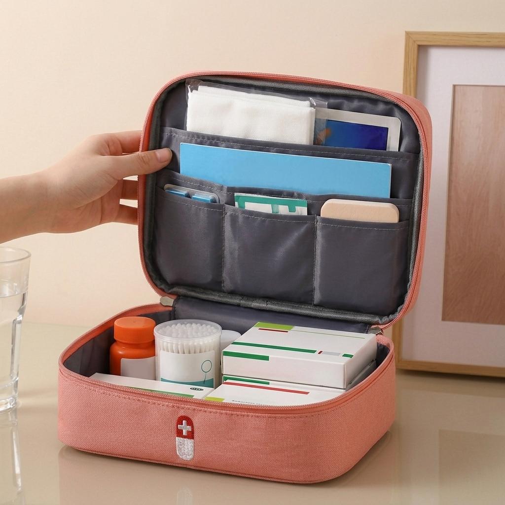Portable First Aid Storage Bag for Travel