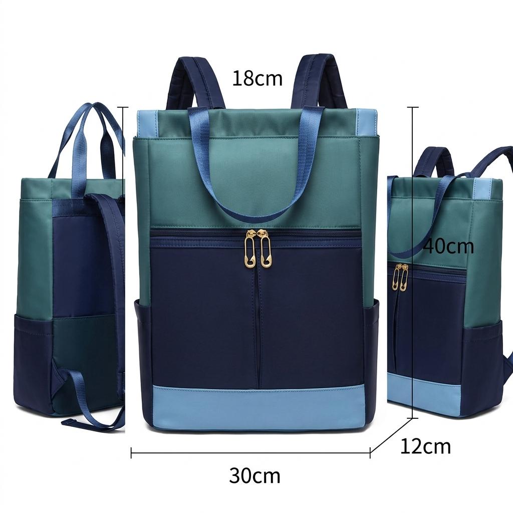 Lightweight Water-Resistant Oxford Everyday Backpack