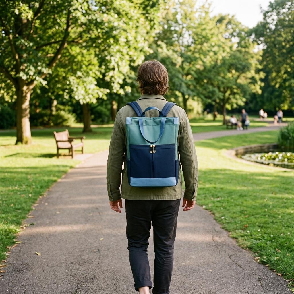 Lightweight Water-Resistant Oxford Everyday Backpack