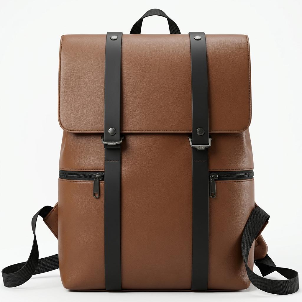 Minimalist PU Laptop Backpack – 12 Inch, 20–35L