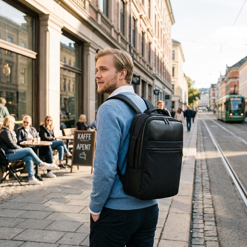Water-Resistant Laptop Backpack with USB Port