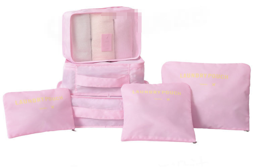 Travel 6 piece storage bag set