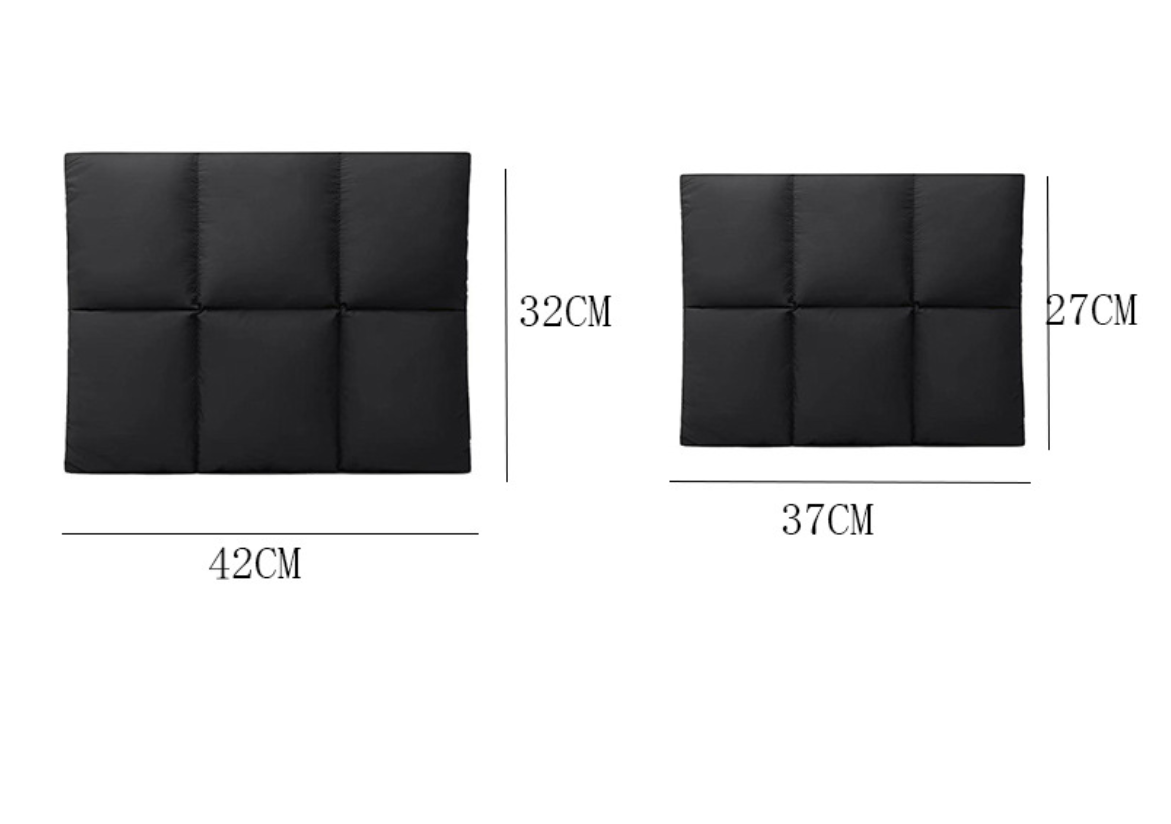Ultra slim laptop bag AB-28 in black nylon with suede lining and anti theft design, 37 x 27 x 7 cm
