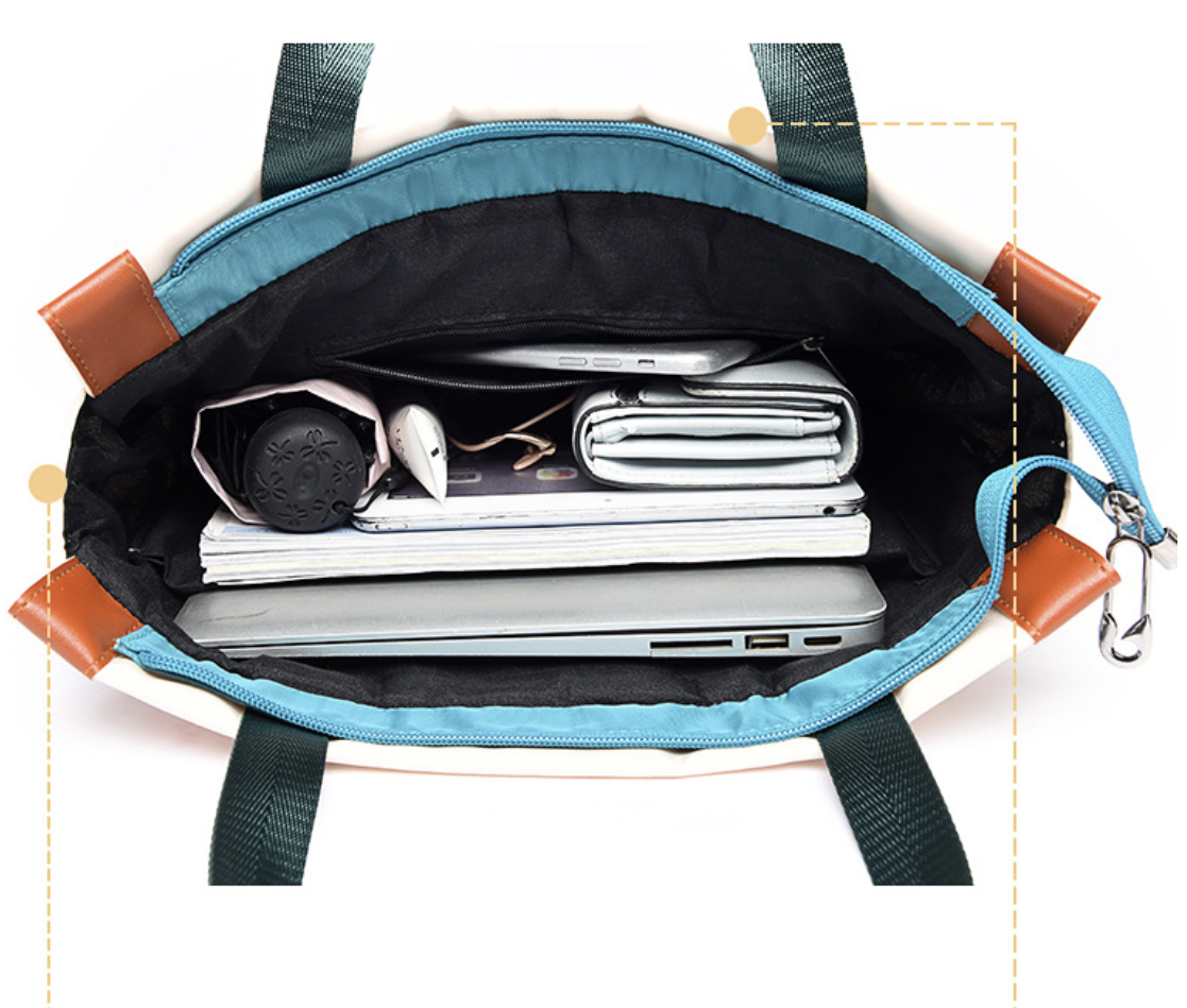 תיק גב ליום יום קל ועמיד למים dropshipping everyday backpack blue Oxford fabric clean stylish design