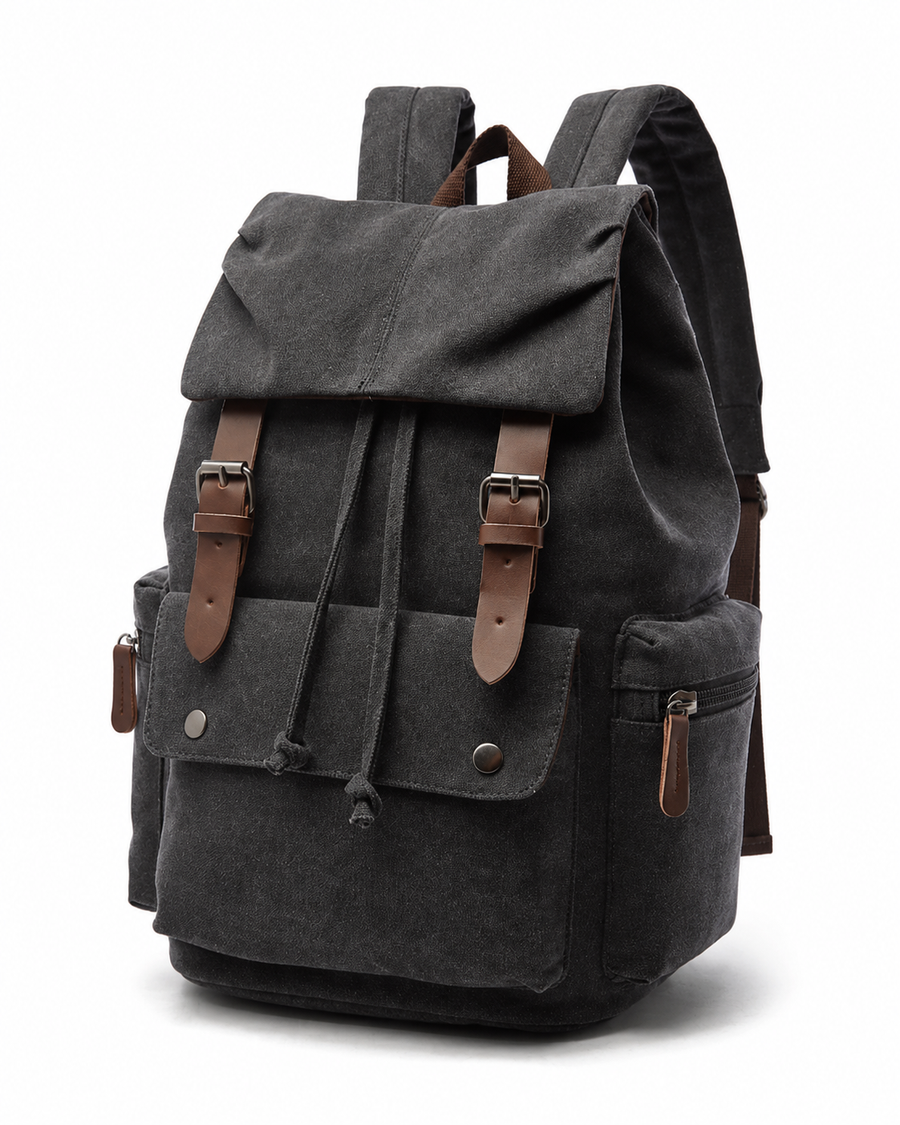Canvas laptop backpack