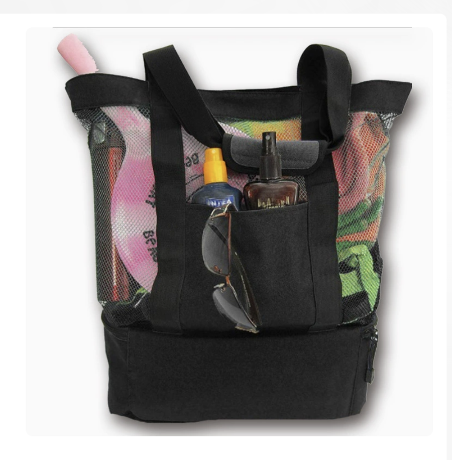 Foldable mesh travel storage bag