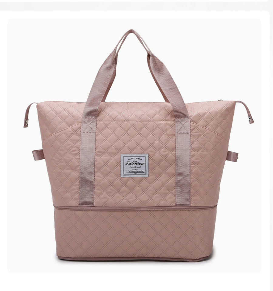 AB-28 sport and fitness bag in dusty pink Oxford fabric with wet dry separation compartments